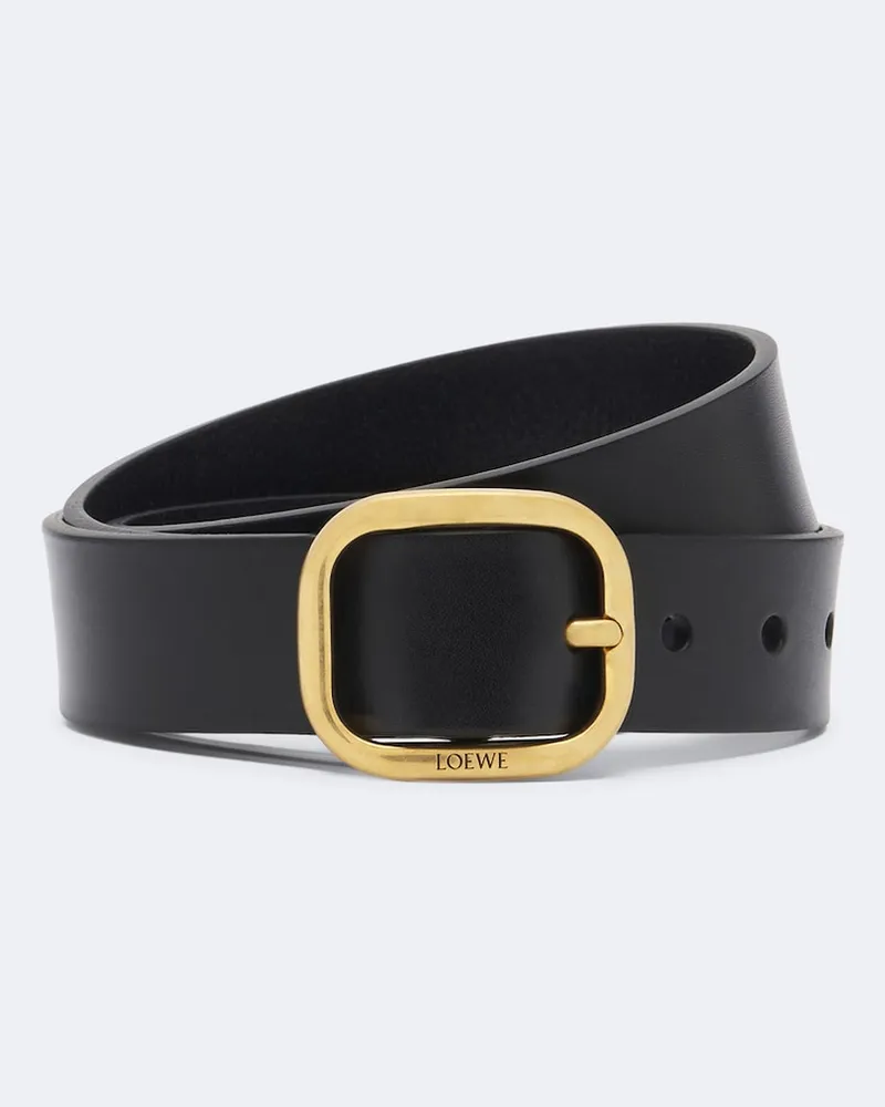 Loewe Gürtel aus Leder Schwarz
