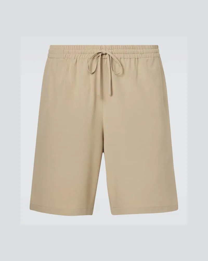 Le Kasha 1918 Shorts Betul aus Seide Beige