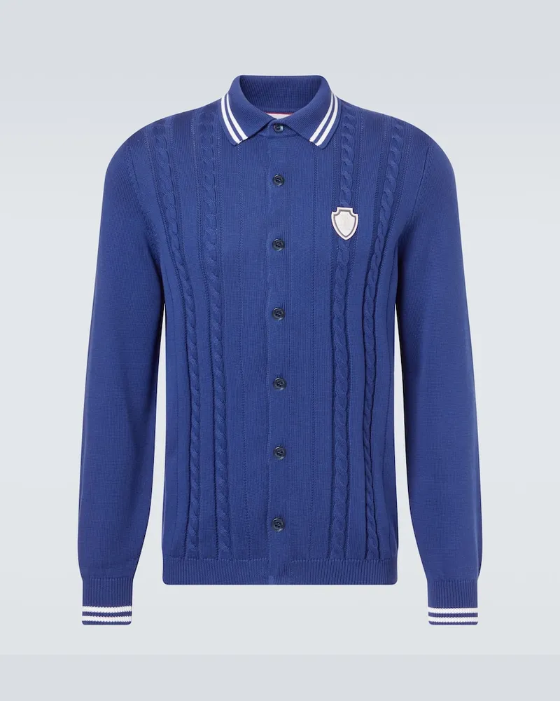 Brunello Cucinelli Cardigan aus Baumwolle Blau