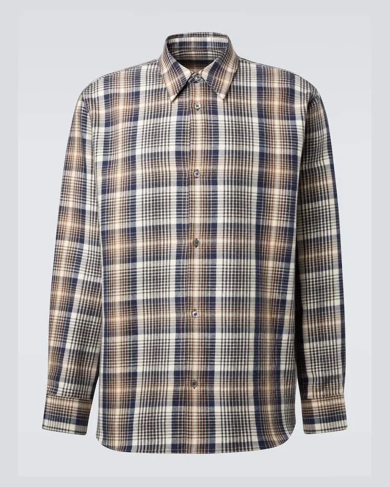 Studio Nicholson X Aaron Levine Hemd View aus Baumwolle Blau