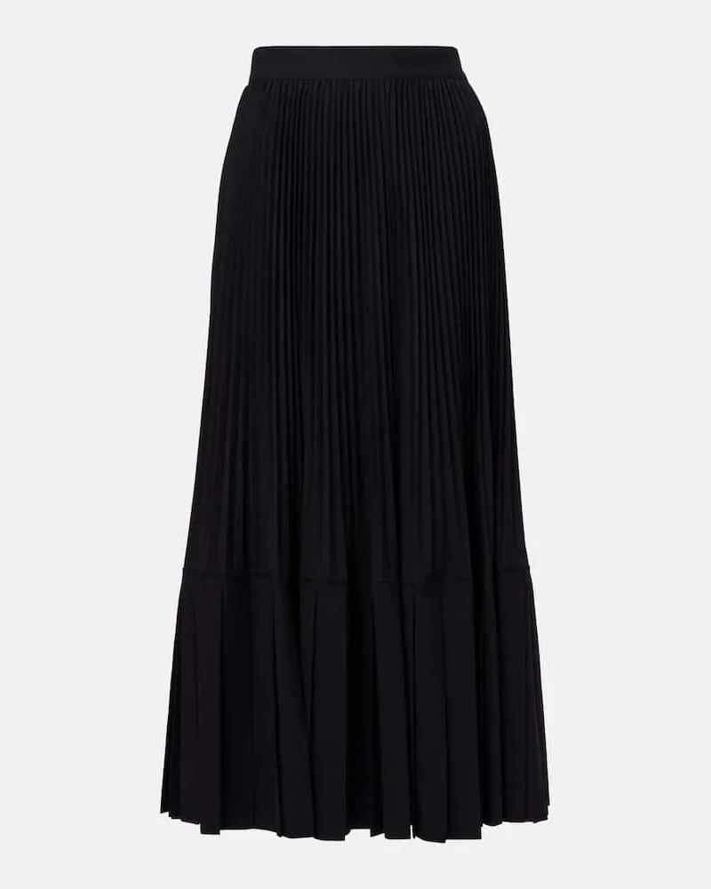Junya Watanabe Maxirock aus einem Wollgemisch Schwarz