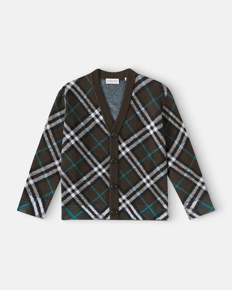 Burberry Cardigan aus Wolle Braun