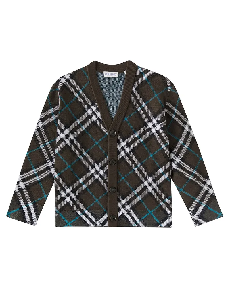Burberry Cardigan aus Wolle Braun