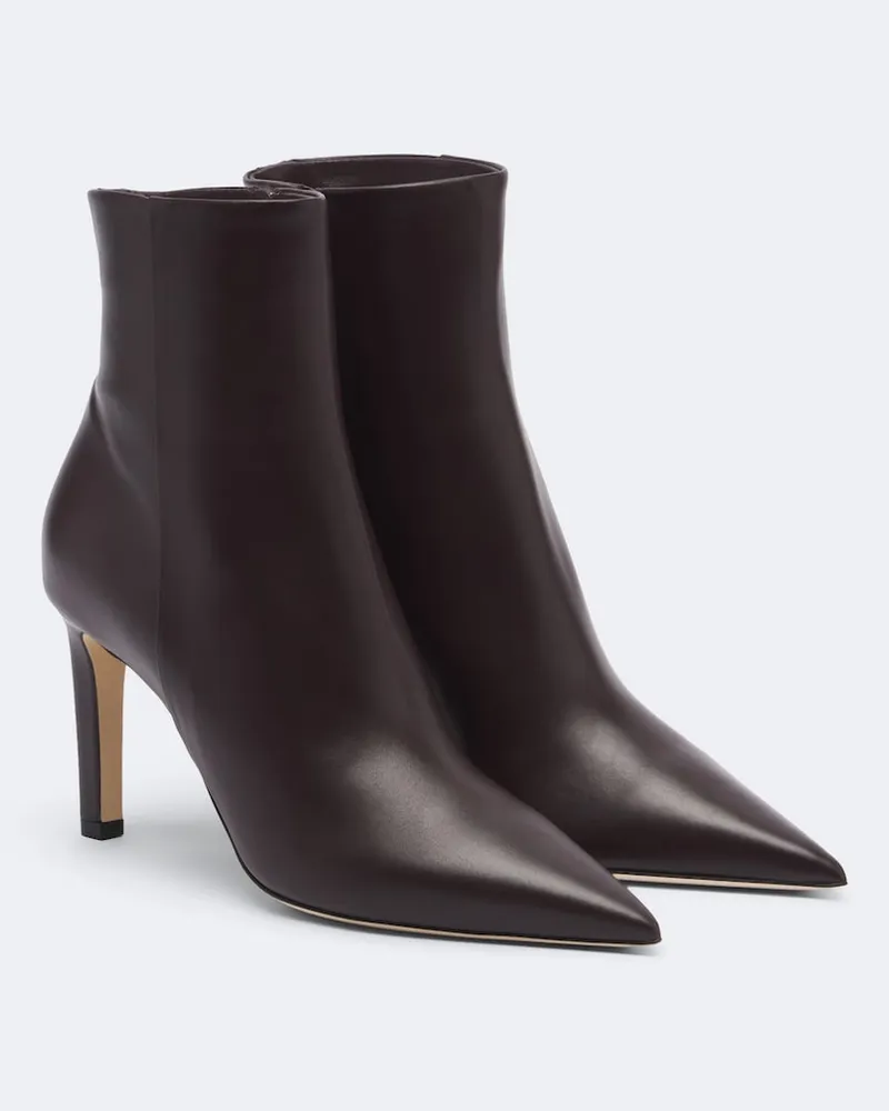 Jimmy Choo Ankle Boots Frankie aus Leder Violett
