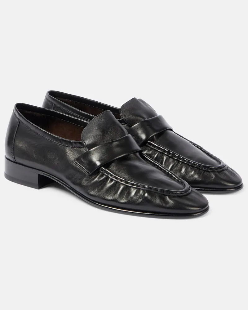 The Row Loafers aus Leder Schwarz