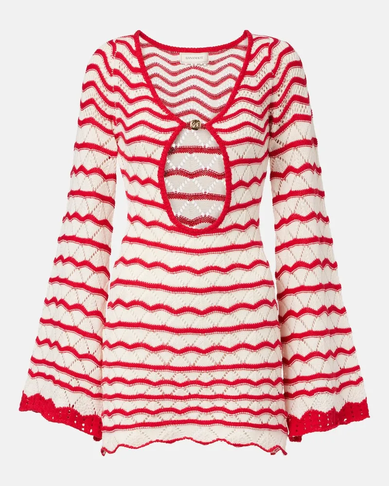 BANANHOT Minikleid Rey aus Strick Rot