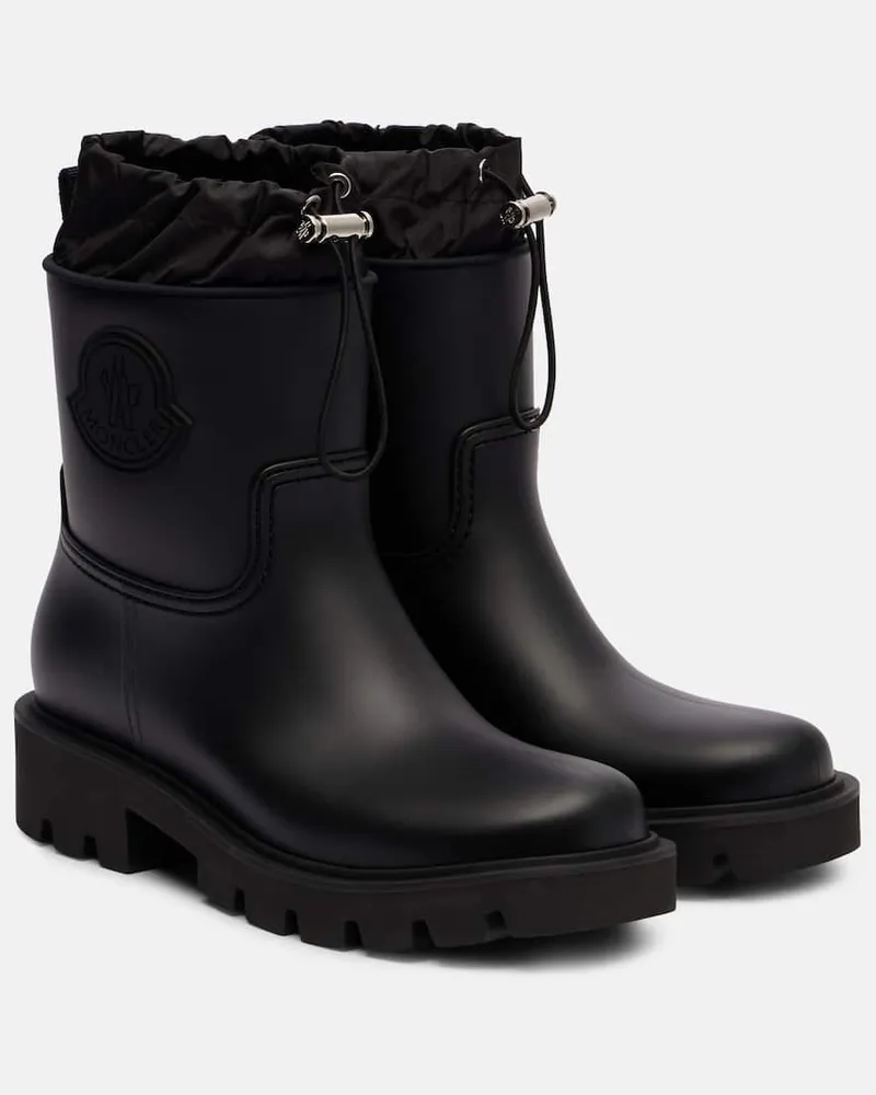Moncler Gummistiefel Kickstream Schwarz