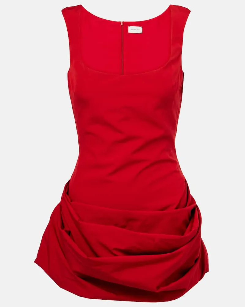 Magda Butrym Minikleid aus Popeline Rot