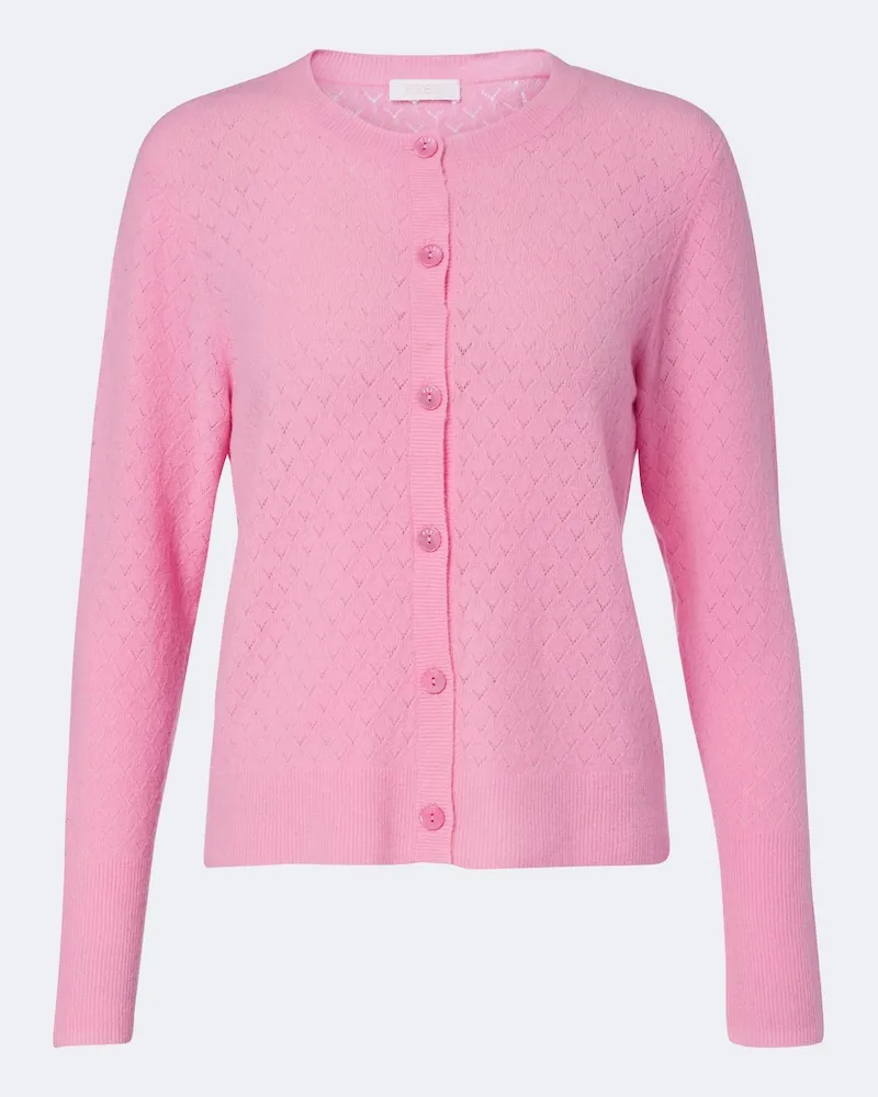 Eres Cardigan Sucrerie aus Pointelle-Strick Rosa