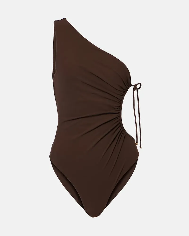 Saint Laurent Badeanzug Braun