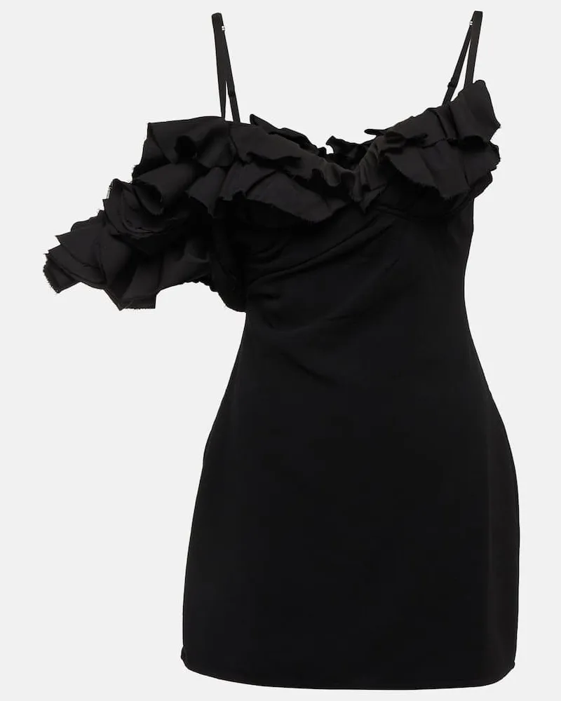 Jacquemus Minikleid aus einem Wollgemisch Schwarz