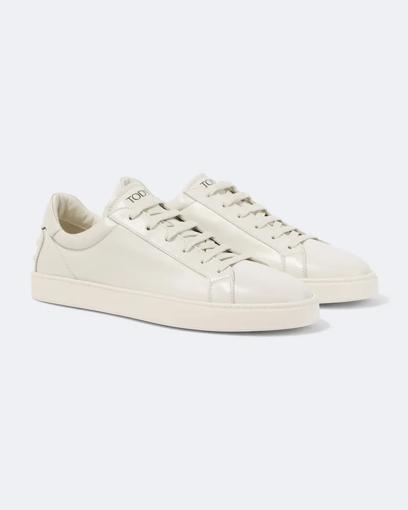 TOD'S Sneakers aus Leder Weiß