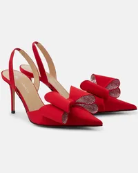 Mach & Mach Slingback-Pumps Le Cadeau 85 aus Satin Rot