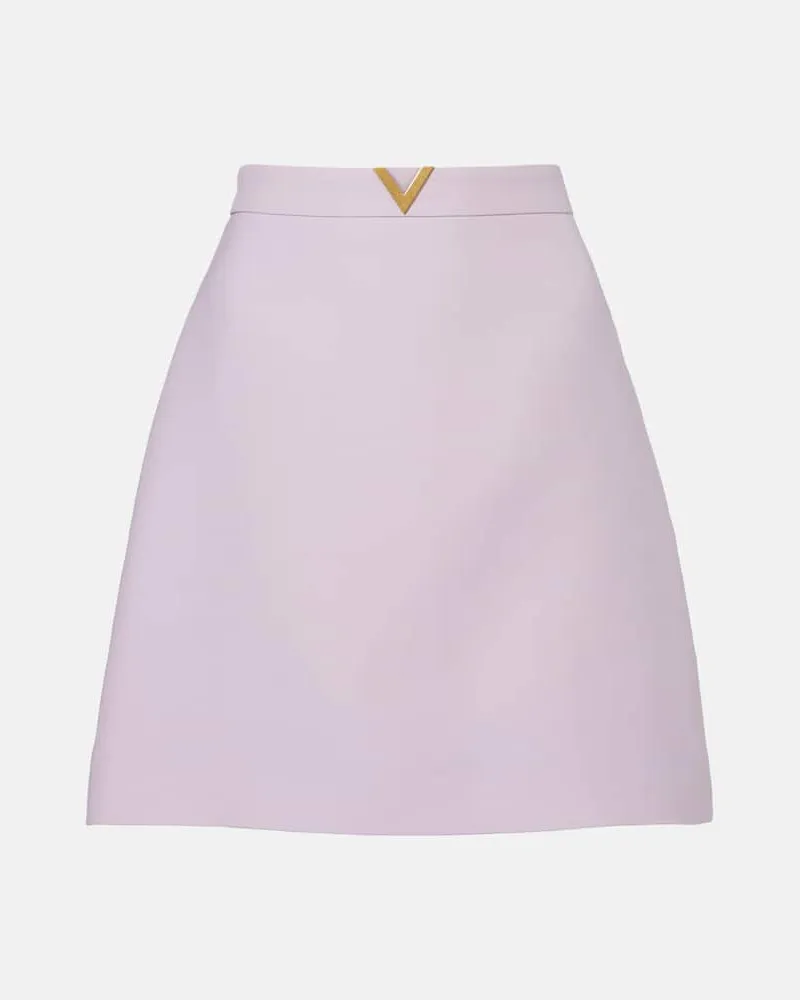 Valentino Garavani Minirock aus Crepe Couture Lila