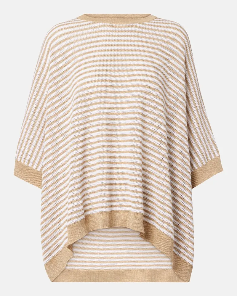 Brunello Cucinelli Top aus Strick Gold