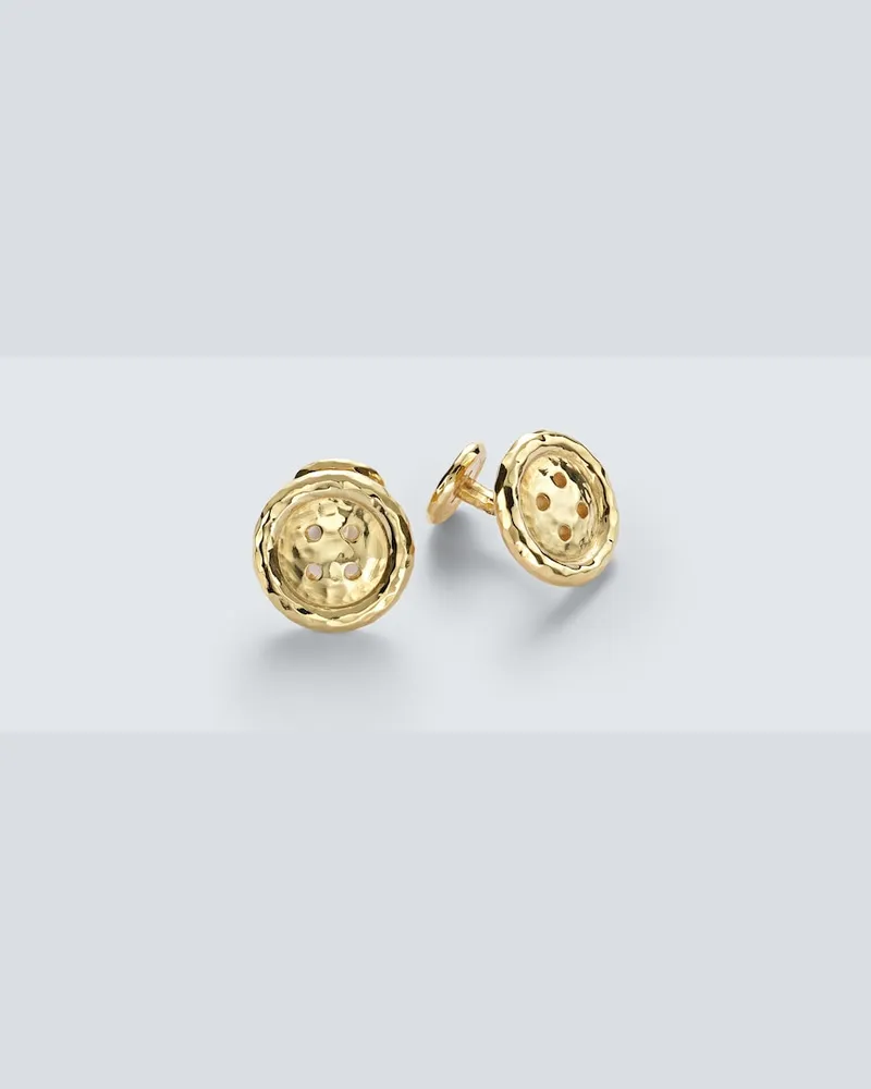 Octavia Elizabeth Manschettenknöpfe Button aus 18kt Gelbgold Gold