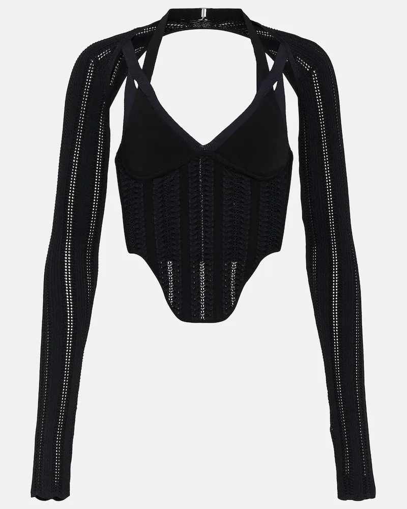 Dion Lee Top Column Schwarz