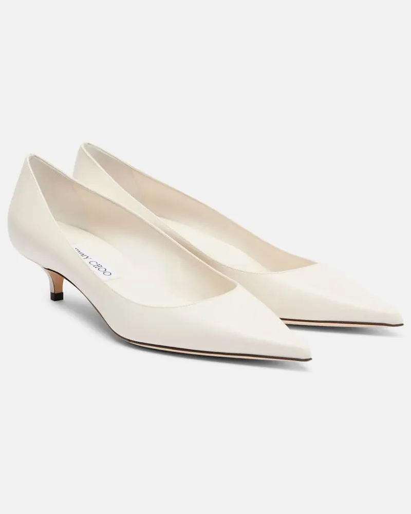 Jimmy Choo Pumps Amelia 35 aus Leder Weiß