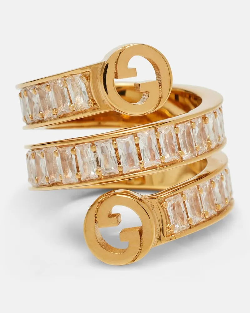 Gucci Ring Gucci Blondie mit Kristallen Gold