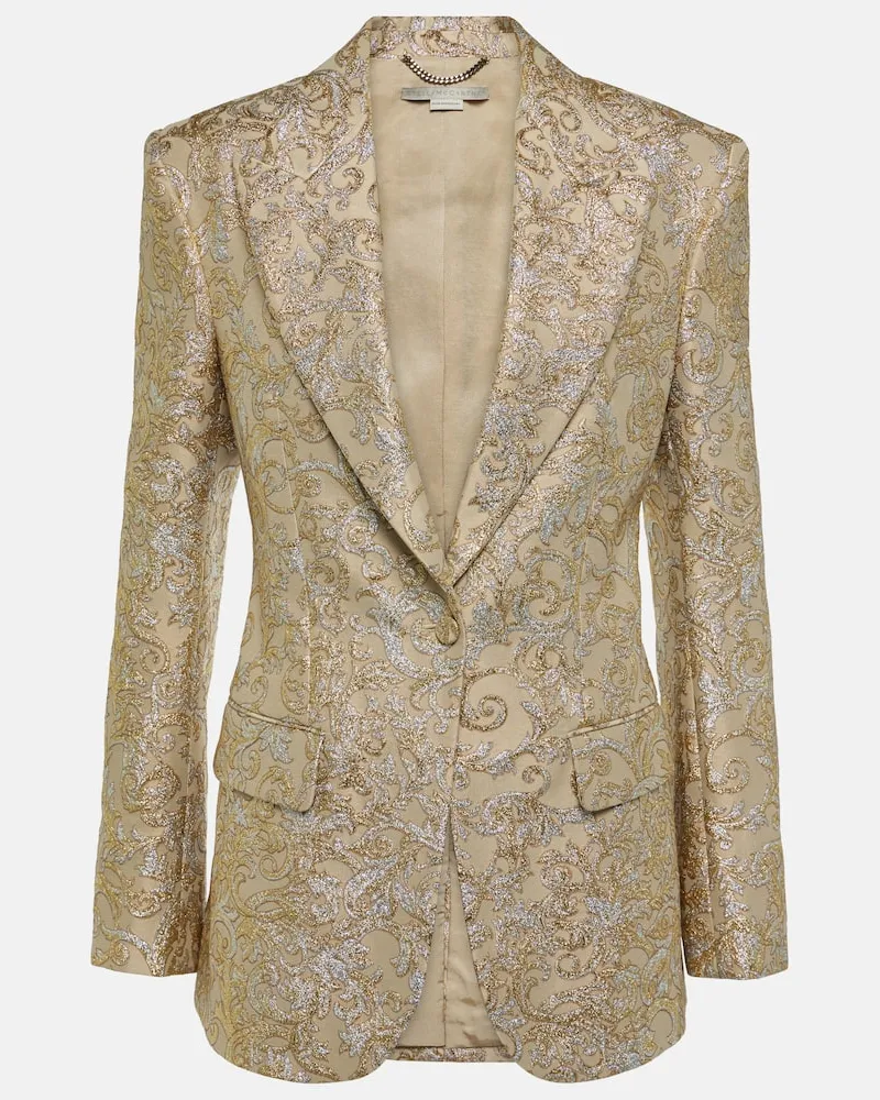 Stella McCartney Blazer aus Brokat Gold