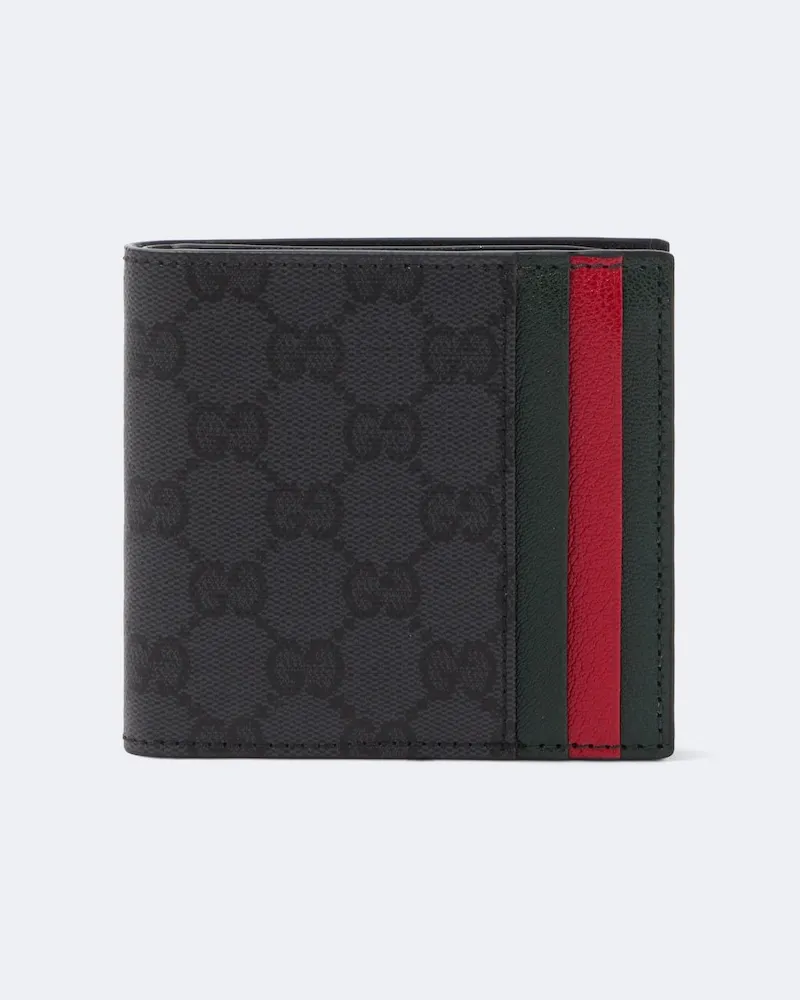 Gucci Portemonnaie GG aus Canvas Grau