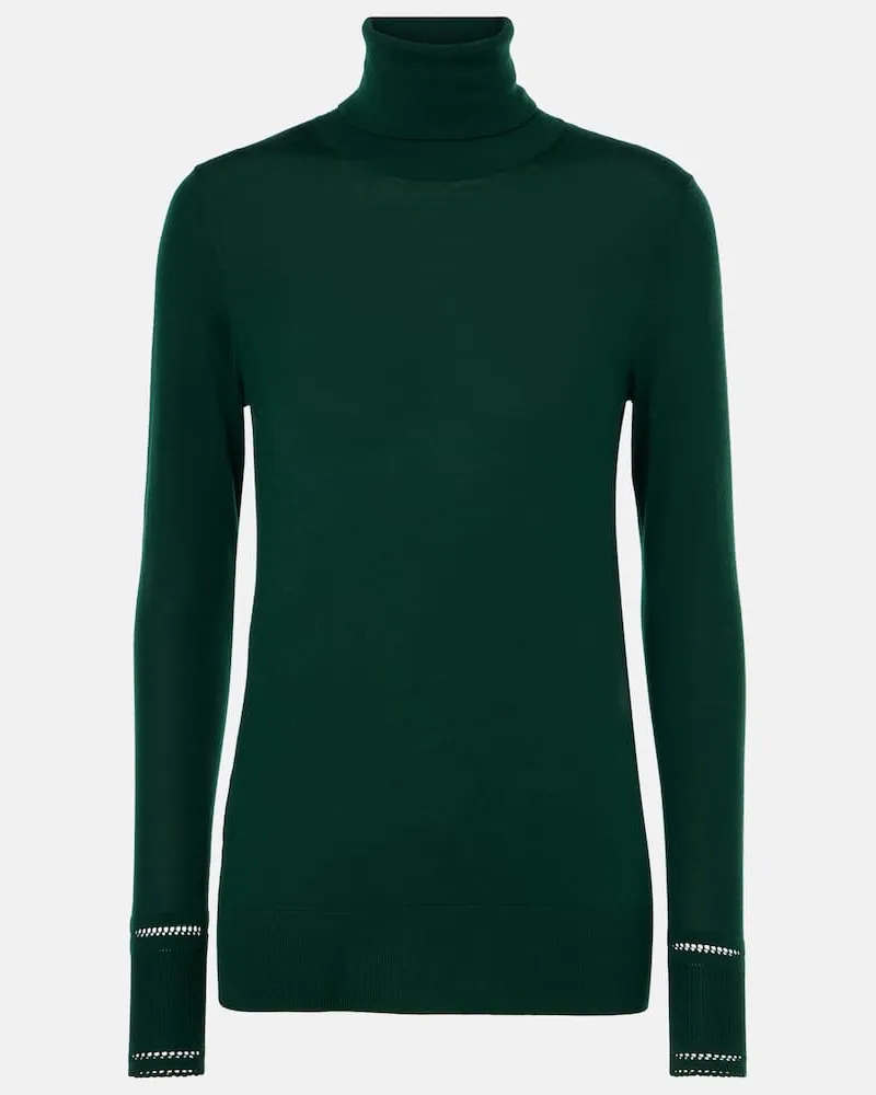Chloé Chloé Rollkragenpullover aus Wolle Grün