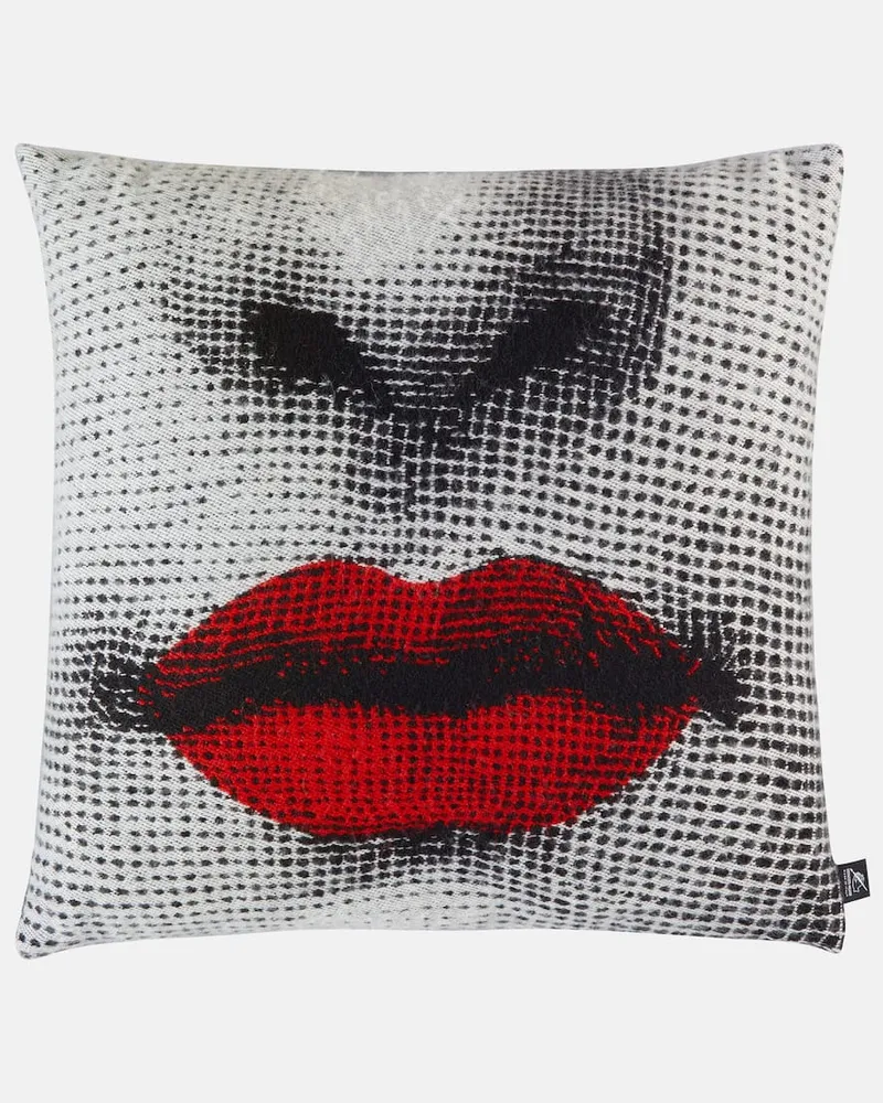 Fornasetti Kissen Kiss aus Jacquard Multicolor