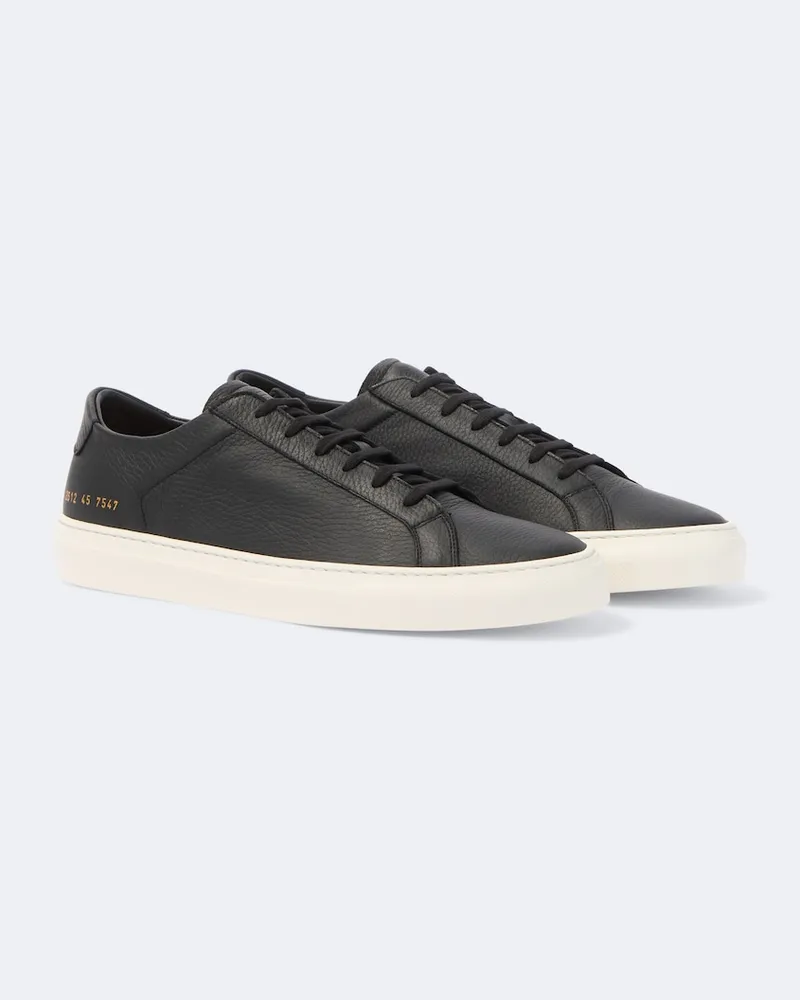 Common Projects Sneakers Achilles aus Leder Schwarz