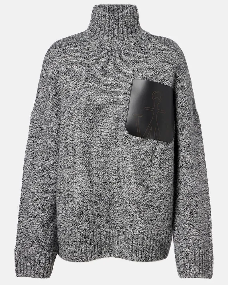 J.W.Anderson Rollkragenpullover aus einem Wollgemisch Grau