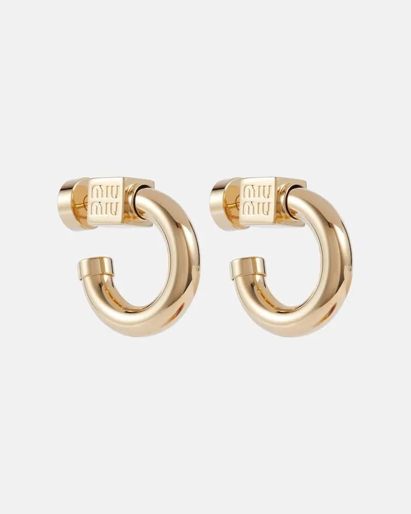 Miu Miu Ohrringe Gold