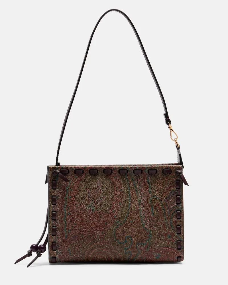 Etro Clutch Arnica Small aus Canvas Multicolor