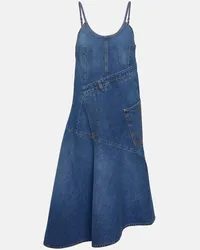 J.W.Anderson Midikleid aus Denim Blau