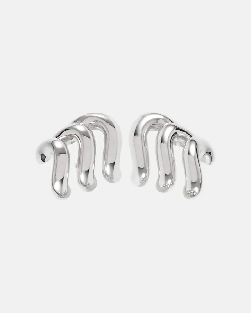 Balenciaga Ohrringe Loop Trio Silber