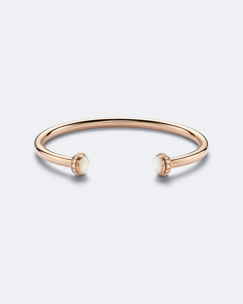Piaget Armreif Posession aus 18kt Roségold mit Diamanten und Perlmutt Gold