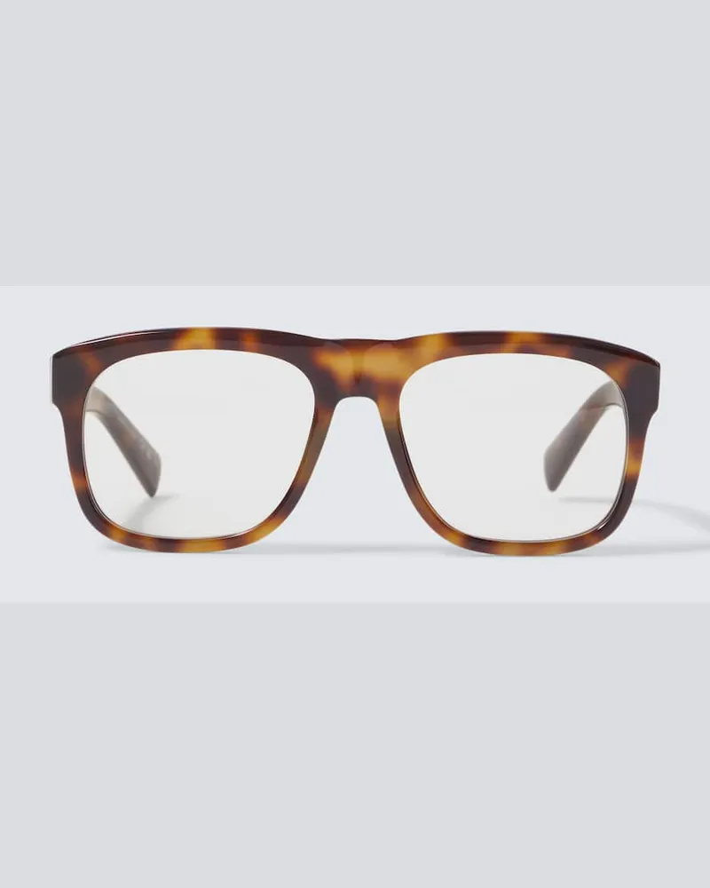 Saint Laurent Eckige Brille SL 558 Braun