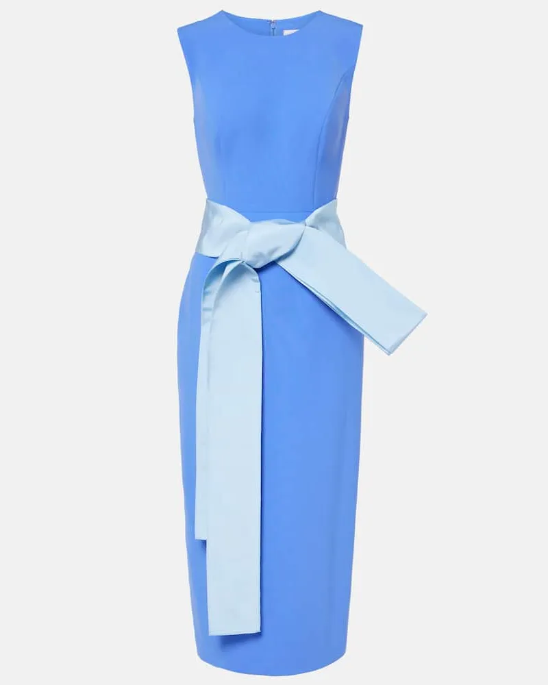 Carolina Herrera New York Cocktailkleid aus Crêpe Blau