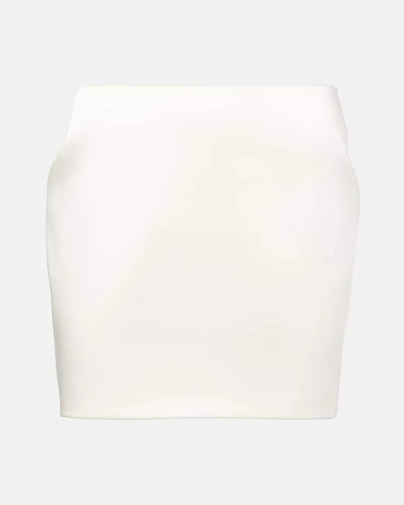 The New Arrivals Ilkyaz Ozel Minirock Meringue aus Satin Weiß