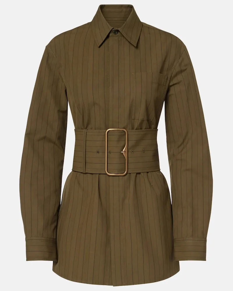 Burberry Hemdjacke aus Baumwolle Schwarz