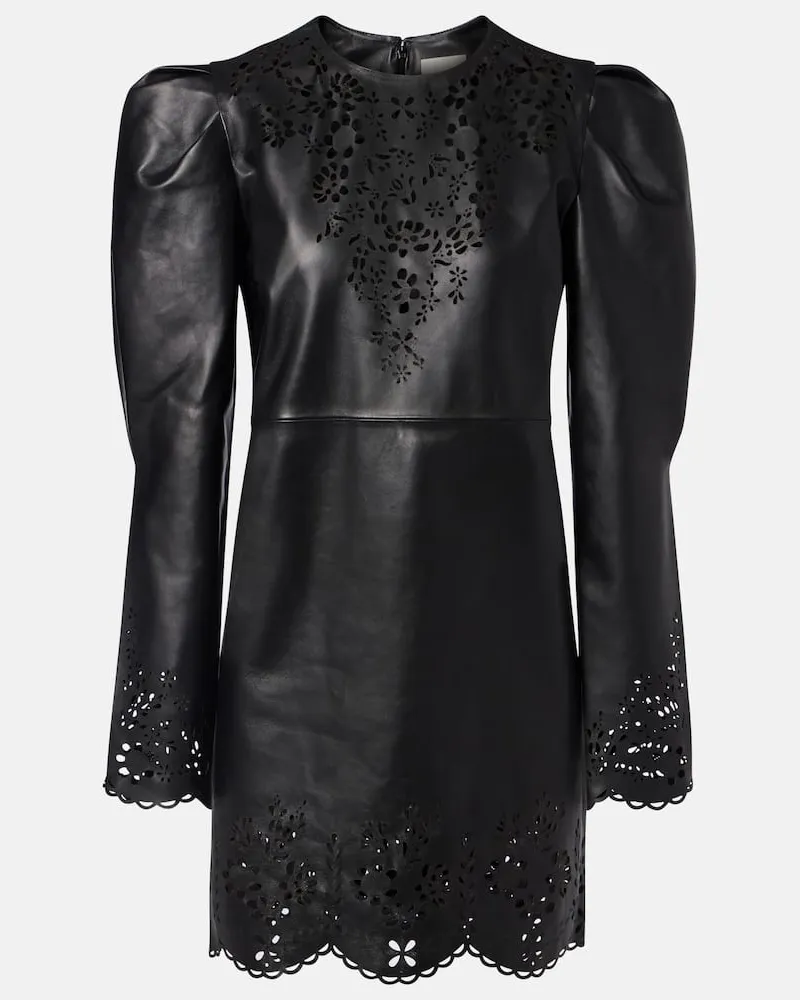 Isabel Marant Minikleid Nala aus Leder Schwarz