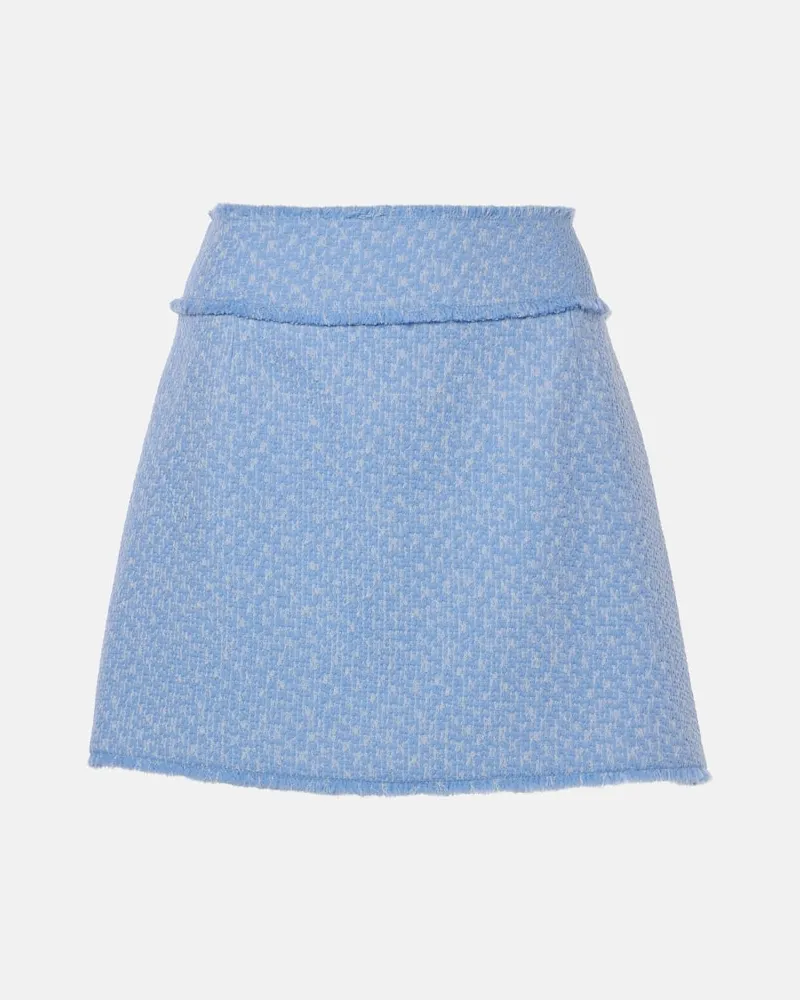 Dolce & Gabbana Minirock aus Tweed Blau