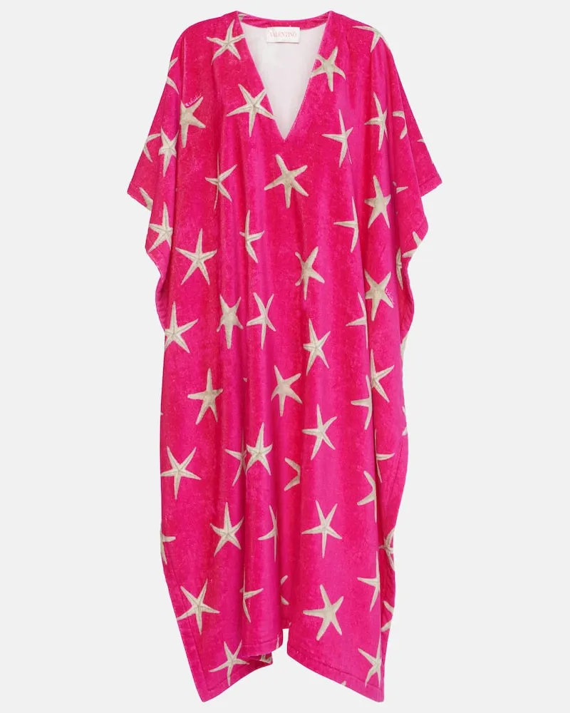 Valentino Garavani Kaftan Starfish aus Baumwolle Rosa