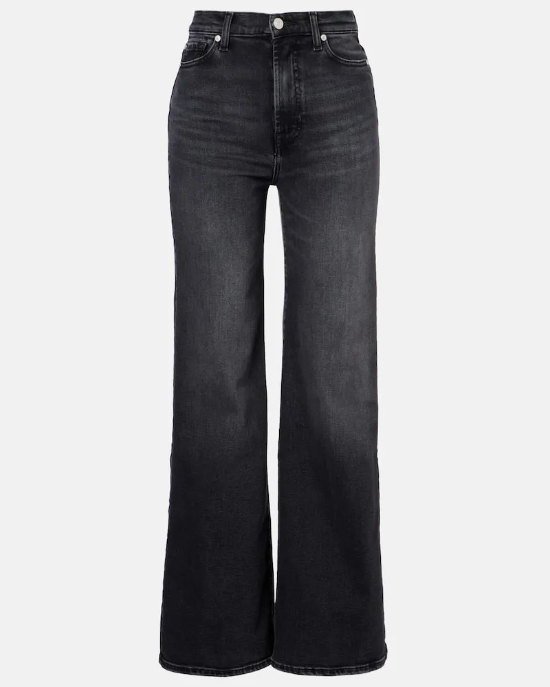 7 for all mankind Wide-Leg Jeans Jo Grau
