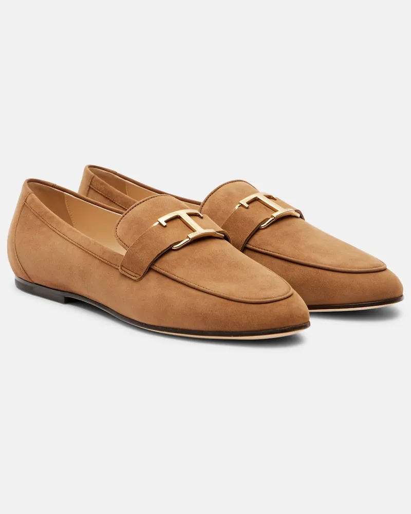 TOD'S Loafers T Timeless aus Veloursleder Braun