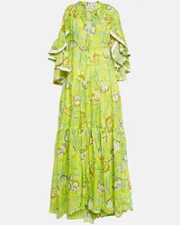 Dorothee Schumacher Maxikleid aus Ramie Multicolor