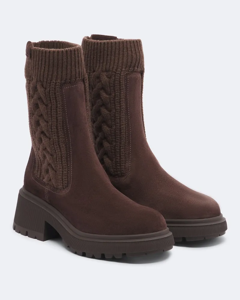 Jimmy Choo Ankle Boots Tamia aus Leder Braun