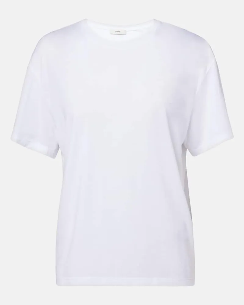 Totême T-Shirt aus Jersey Weiß