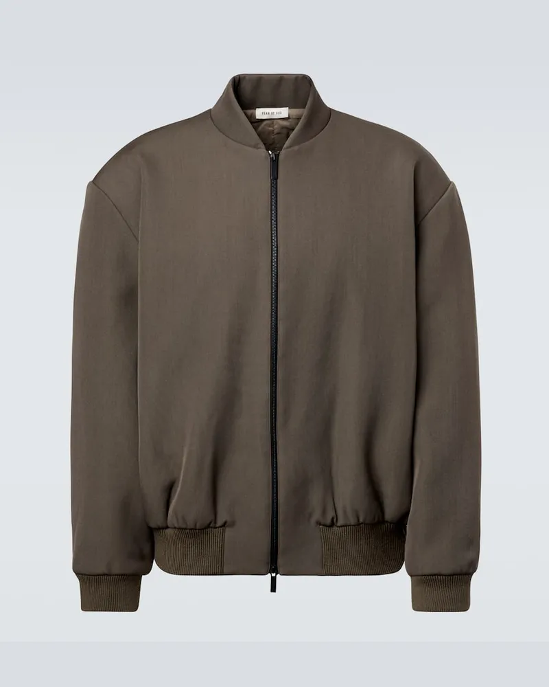 Fear of God Blouson aus Wolle und Baumwolle Braun