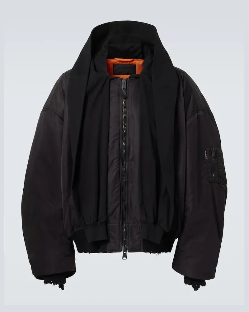 Balenciaga Bomberjacke Incognito Schwarz