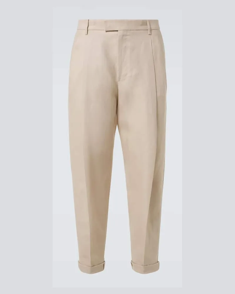Dolce & Gabbana Anzughose aus Leinen Beige