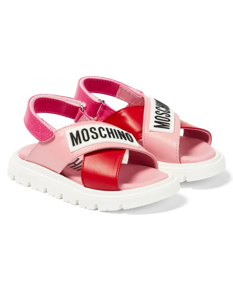 Moschino Sandalen aus Leder Multicolor